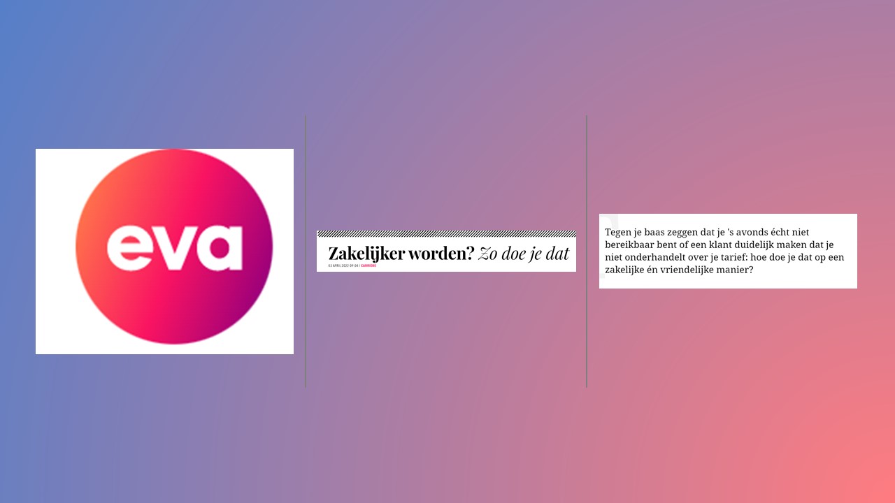 zakelijker worden in je werk