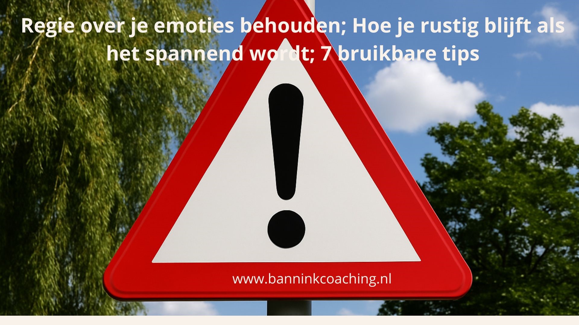 Regie over je emoties in je werk; rust in gesprekken
